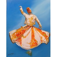 Naushad Alam, 18 x 24 Inch, Oil on Canvas, Figurative Painting, AC-NAL-206